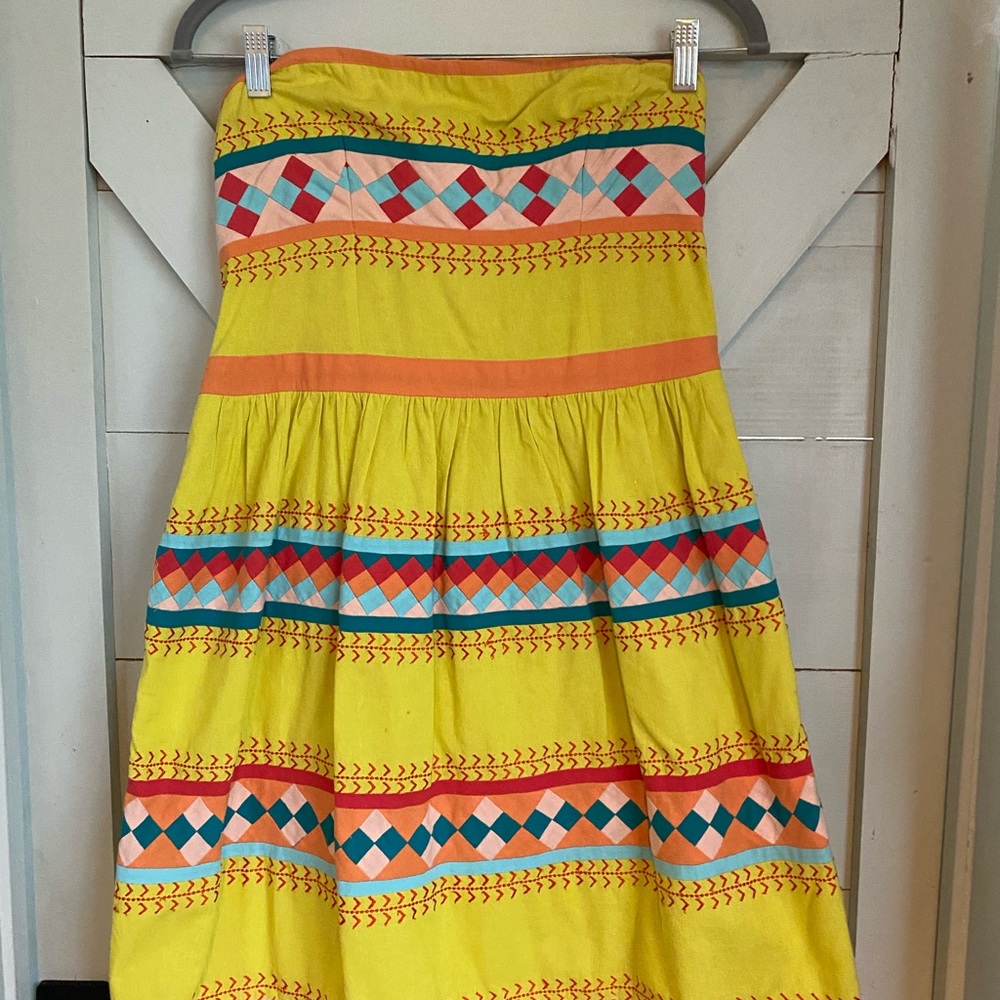 Anthropologie Strapless Leifsdottir Dress Size 8